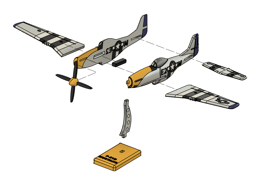 P51D - Plane Kit Card (Collectible)