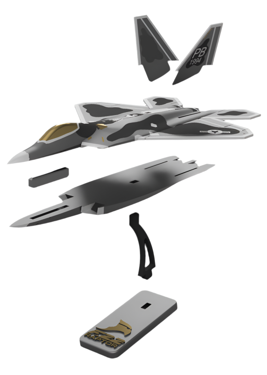 F-22 Raptor - Plane Kit Card (Collectible)