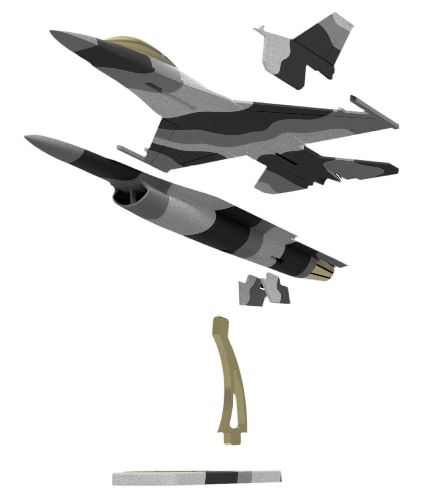 F-16 Fighting Falcon - Plane Kit Card (Collectible)
