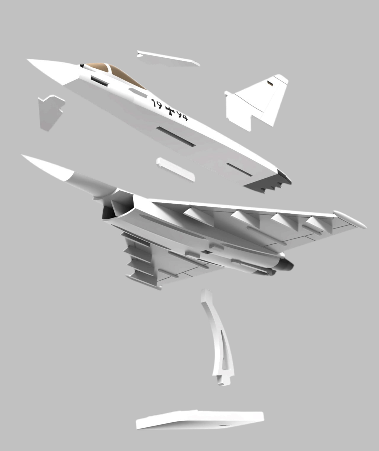 Eurofighter Typhoon - Plane Kit Card (Collectible)