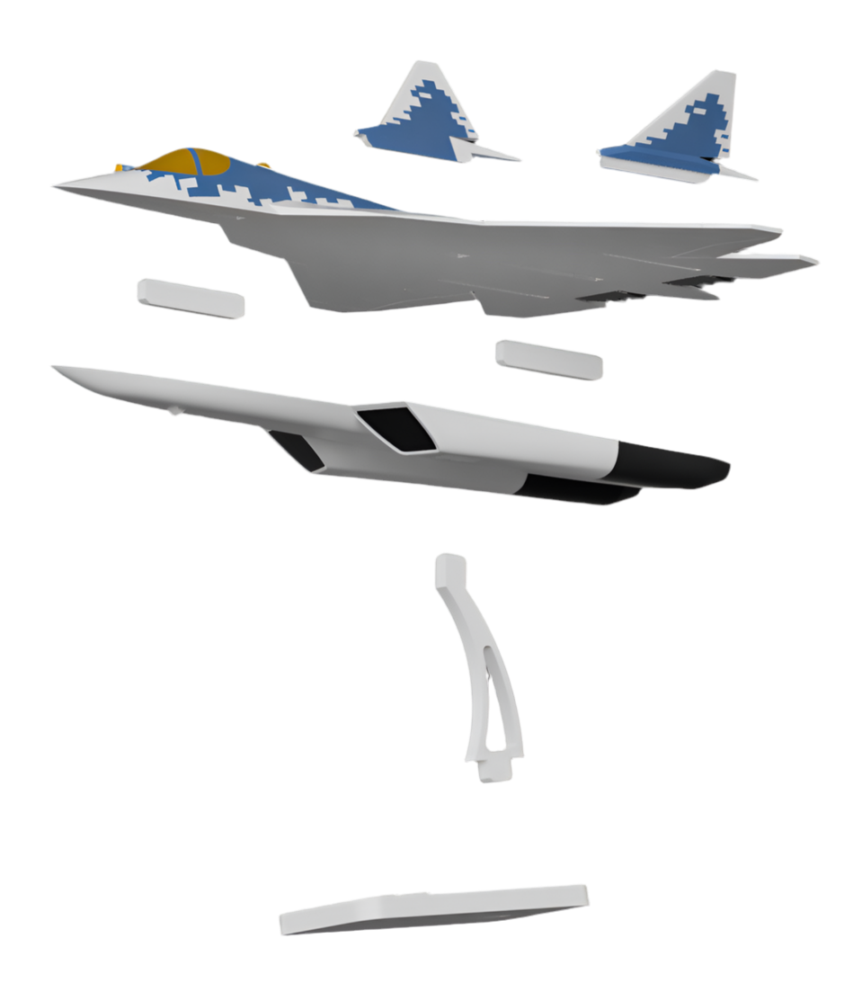Su-57 Felon - Plane Kit Card (Collectible)
