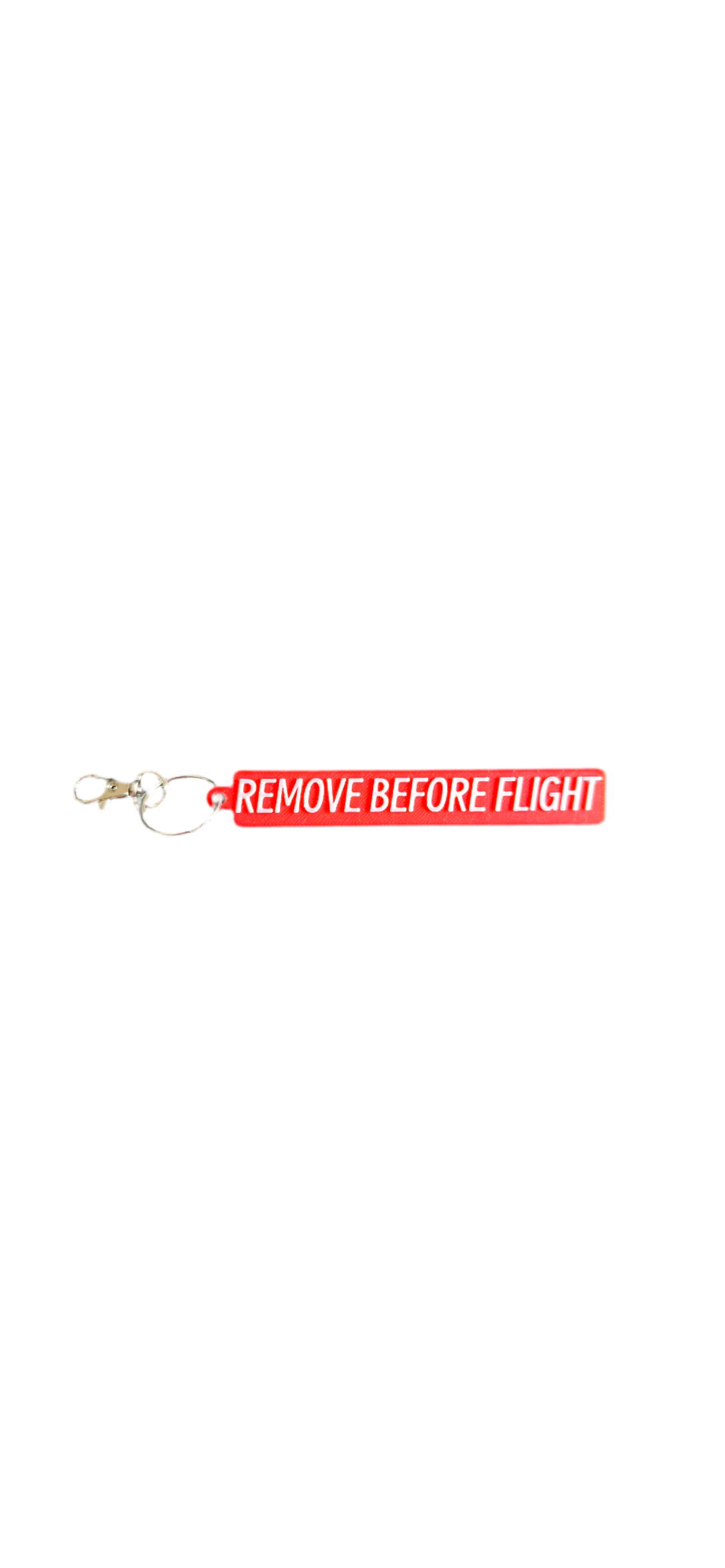 Remove Before Flight Keychain