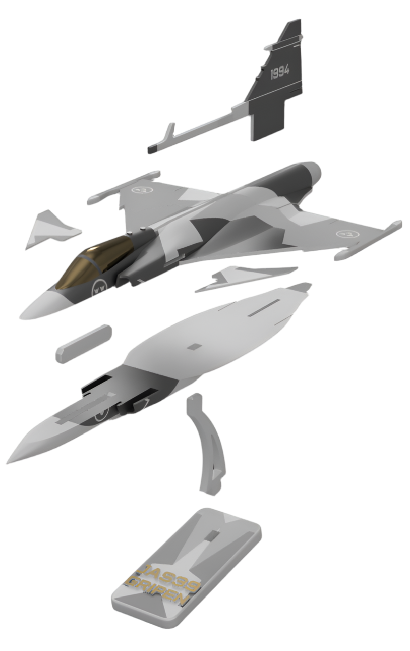 JAS39 GRIPEN - Plane Kit Card (Collectible)