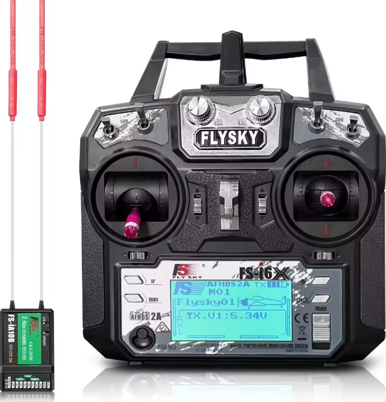 FLYSKY FS-i6X 2.4GHz 10CH RC Transmitter + Receiver
