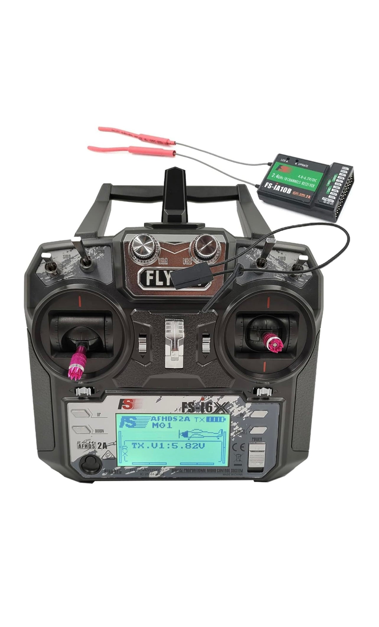 FLYSKY FS-i6X 2.4GHz 10CH RC Transmitter + Receiver