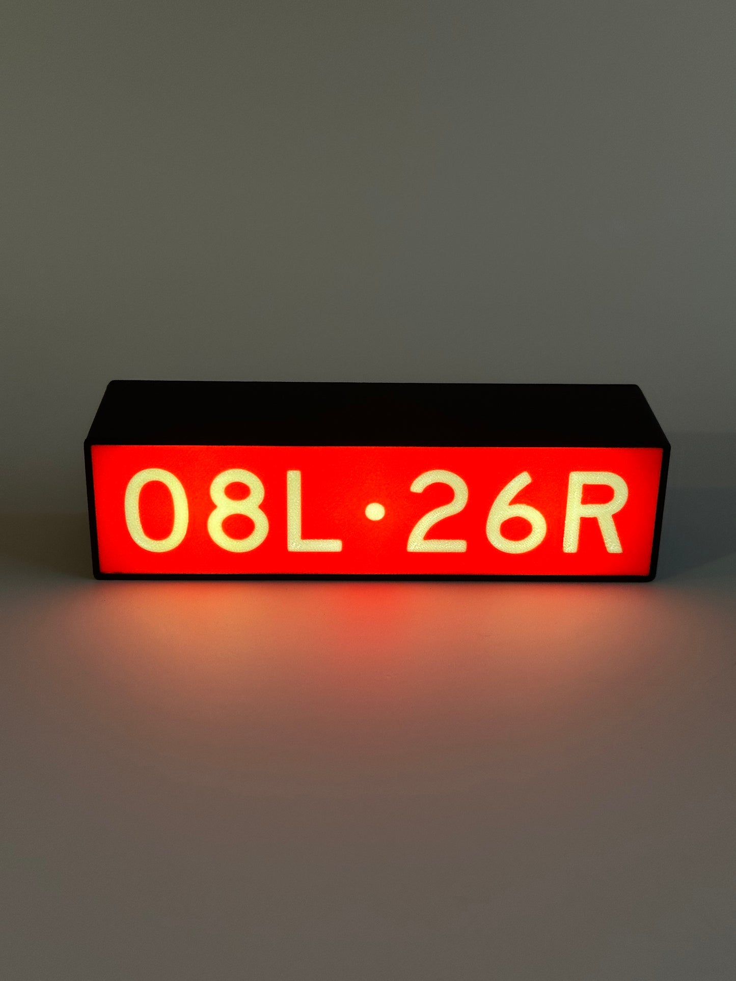 Runway Sign Lamp – 08L•26R Edition